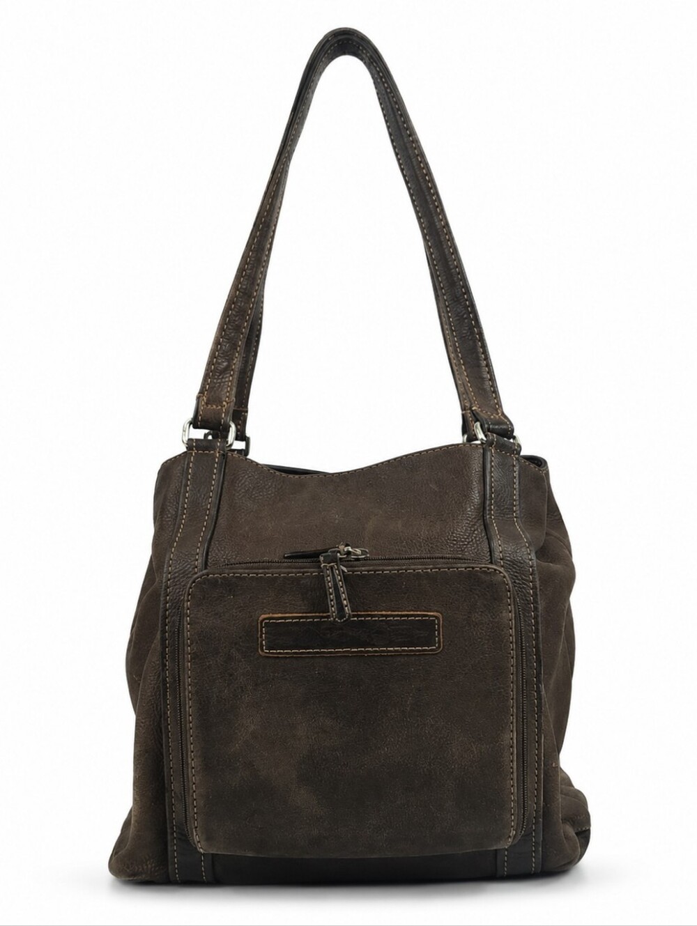 Vintage Fossil Weekender Brown Leather Women's Shoulder Bag